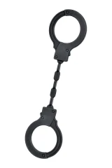 Чёрные силиконовые наручники A-Toys без ключа